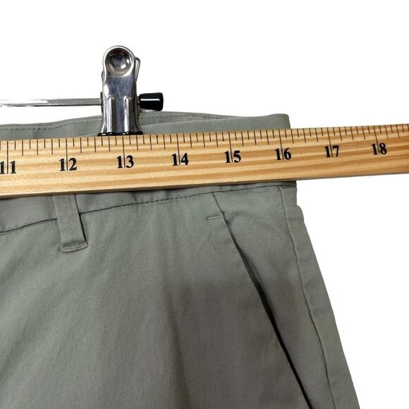 Everlane Mens Chino Pants Green Cotton Blend Flat Front 32 x 30 - Picture 8 of 10